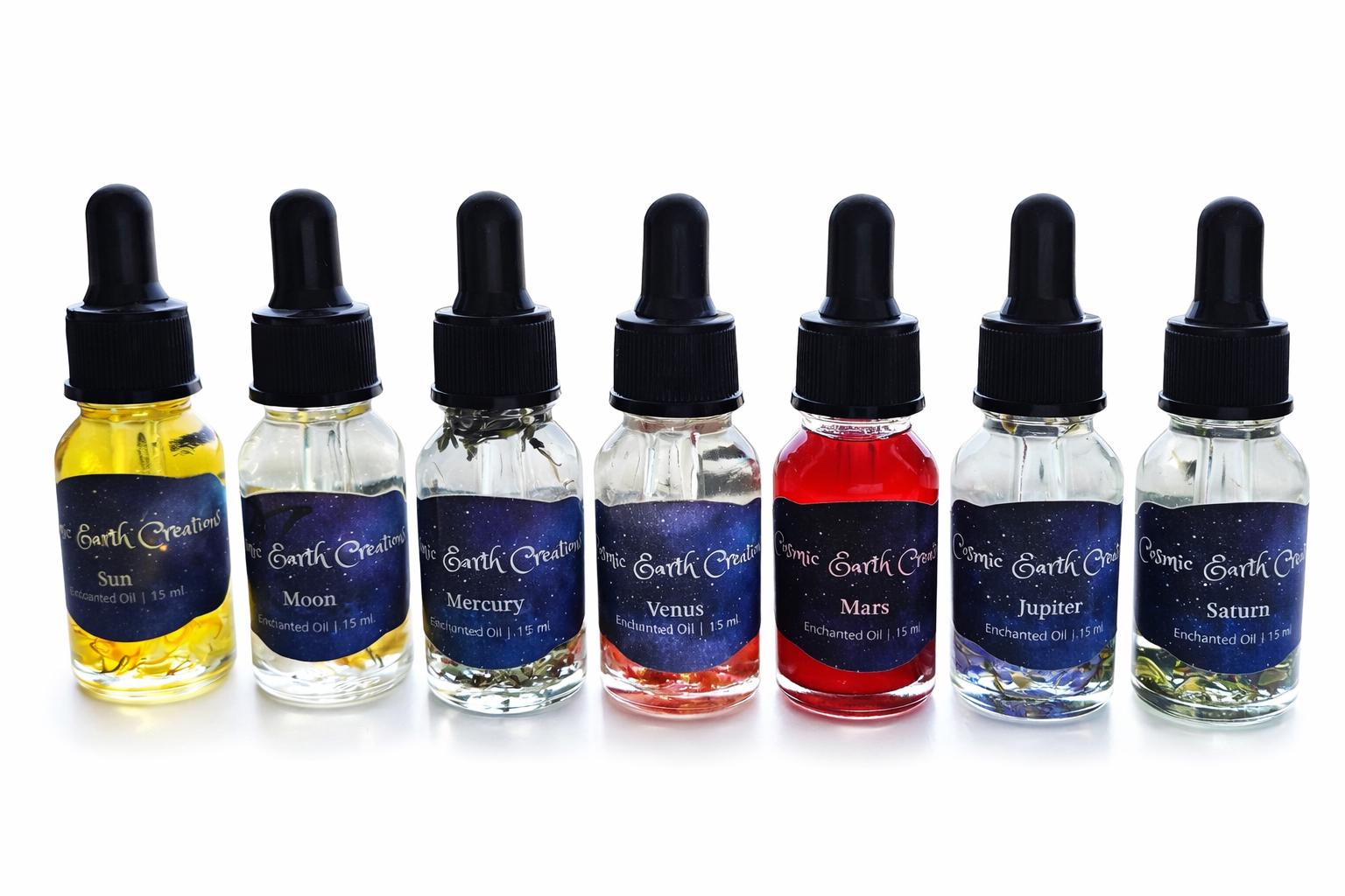 Planetary Ritual Oils Planetary Ritual Oils (magickal Oils) - Etsy