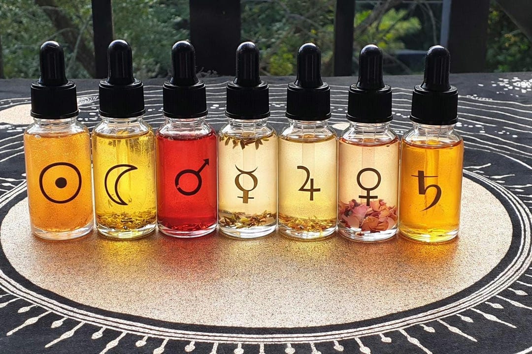 Planetary Ritual Oils Planetary Ritual Oils (magickal Oils) - Etsy