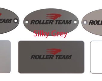Roller team Motorhome Step Plate Badge - Replacement to original. (Oval - Rectangle)