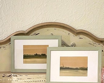 Picture set watercolor "The Silence"