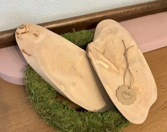 Tree disc, decoration made of birch wood