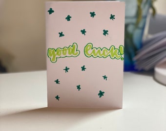 Handmade Good Luck Card