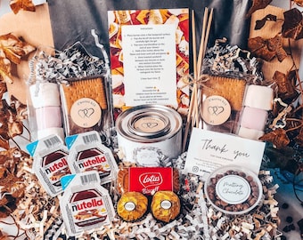 NUTELLA SMORES Kit | chocolate gift | anniversary gift | S’mores Hamper | family gift  | Gift for Couples gift  | Gift for her |Food hamper