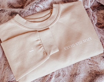 Personalised Anniversary Roman Numeral Sweatshirt | Couples gift | His and hers |  Matching sweatshirts | Gift for Boyfriend/Girlfriend