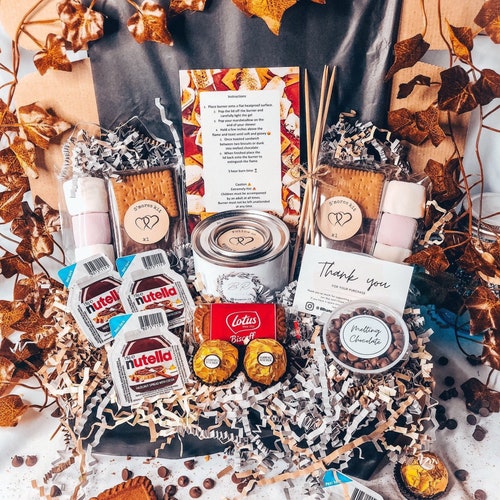 NUTELLA SMORES Kit | chocolate gift | anniversary gift | S’mores Hamper | family gift  | Gift for Couples gift  | Gift for her |Food hamper