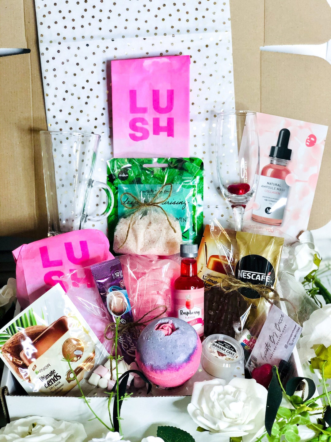 ULTIMATE SPA HAMPER Self Care Gift Set Pamper Box Spa Day Birthday