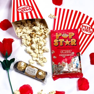 COUPLES MOVIE BOX Date night Movie night Smores kit Food Hamper Anniversary Boyfriend Chocolate gift Gift for couples image 4