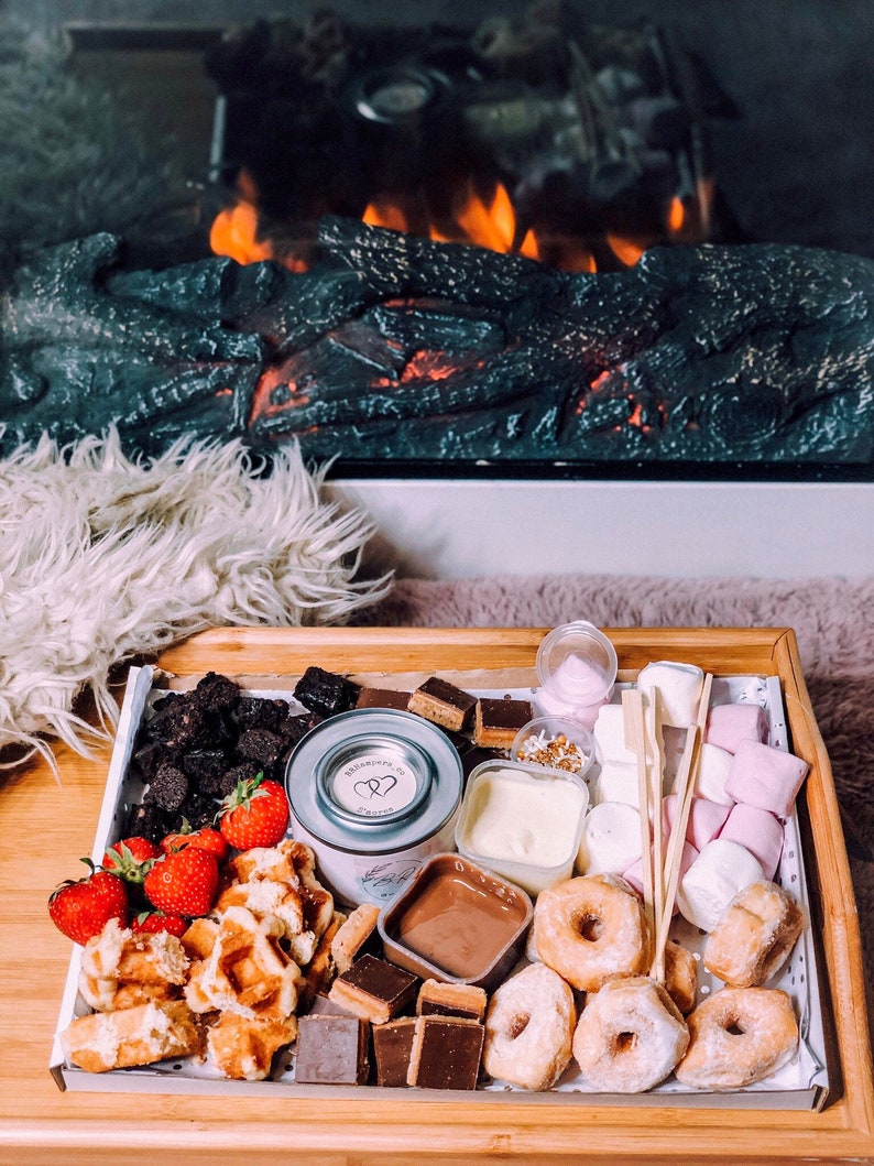 CHOCOLATE FONDUE KIT | Movie night | Toasting marshmallows | S\u2019mores kit | Date night | Food lover | Anniversary |Birthday |Mothers day gift