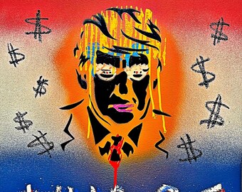 Donald Trump Tariff Whore Vinyl Sticker