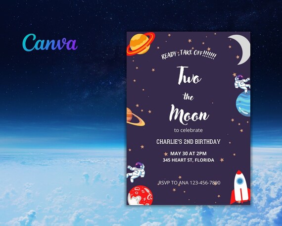 2nd Birthday Invitation Digital Download/ Print at Home/ DIY - Etsy