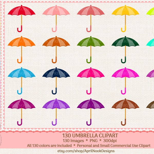 130 Umbrella Clipart- Weather icon Clipart- Summer Clipart- Bright Umbrella Stickers- EC Planner Graphics- Invitation Clipart- Umbrella png