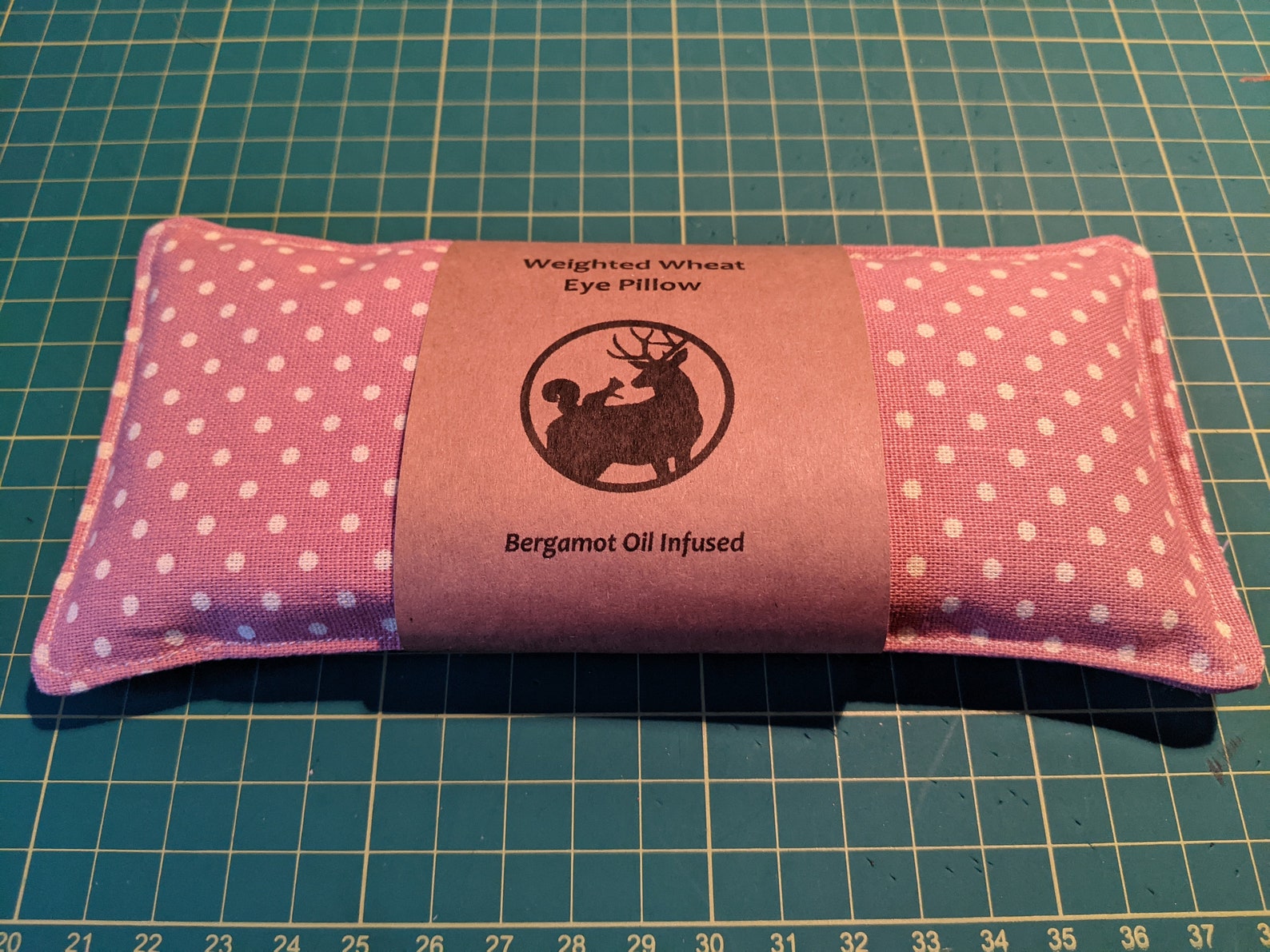 Weighted Wheat Eye Pillow Bergamot Essential Oil Infused for Etsy