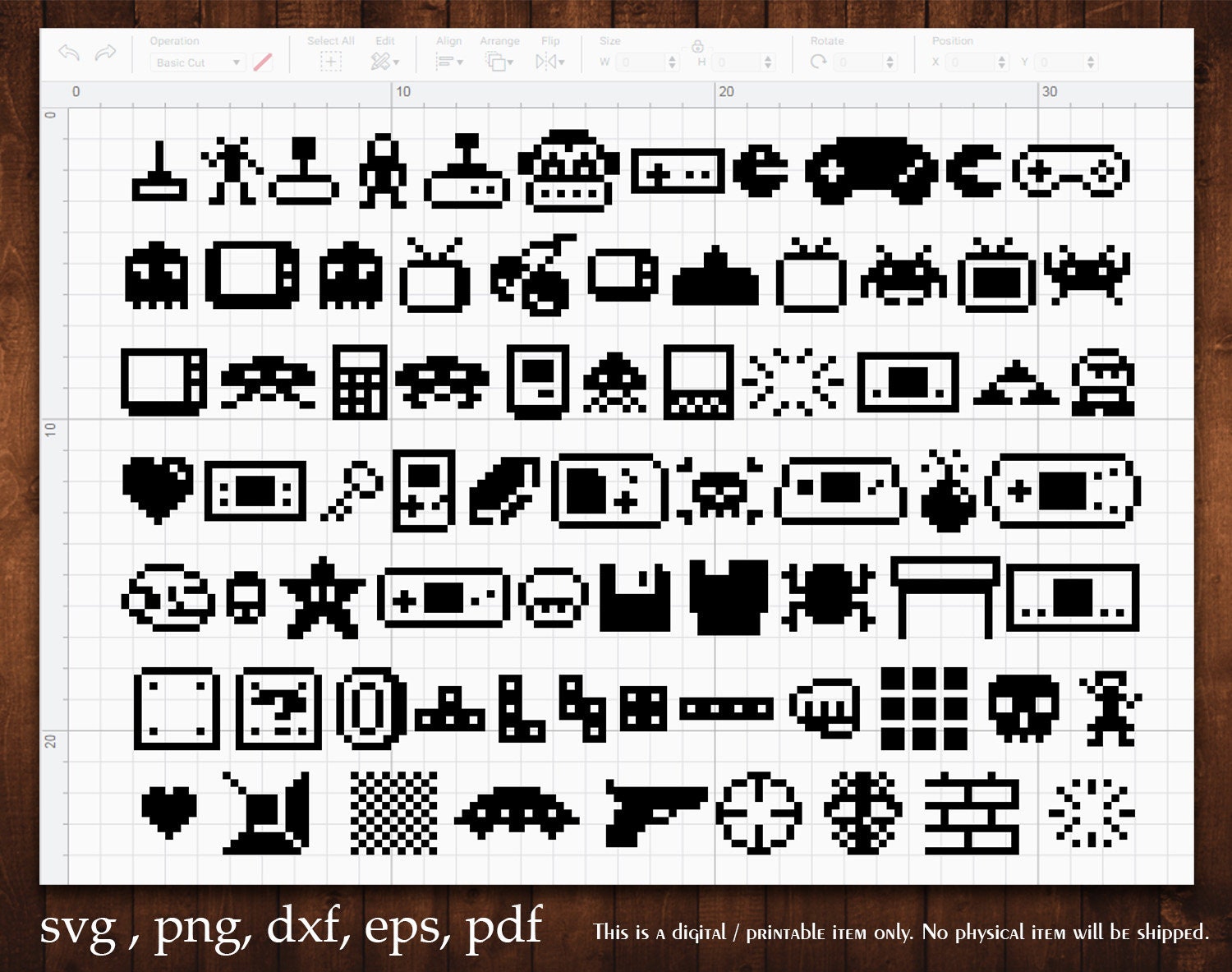 PIXEL ART Stickers(25pc)Sunglasses •Arcade￼ Game•Video•Digital