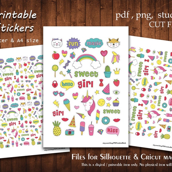 Baby Girl Stickers Etsy