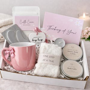 Hug in a Box – One Step At A Time Care Package For Her, Get Well Soon, Thinking of You Comfort Box image 7