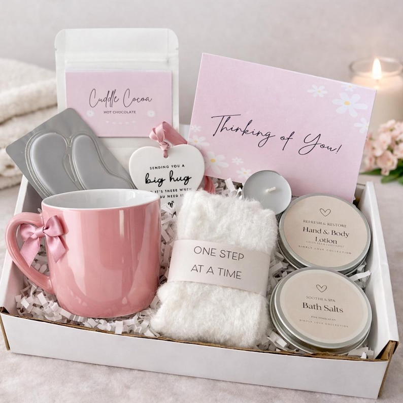 Hug in a Box – One Step At A Time Care Package For Her, Get Well Soon, Thinking of You Comfort Box image 7