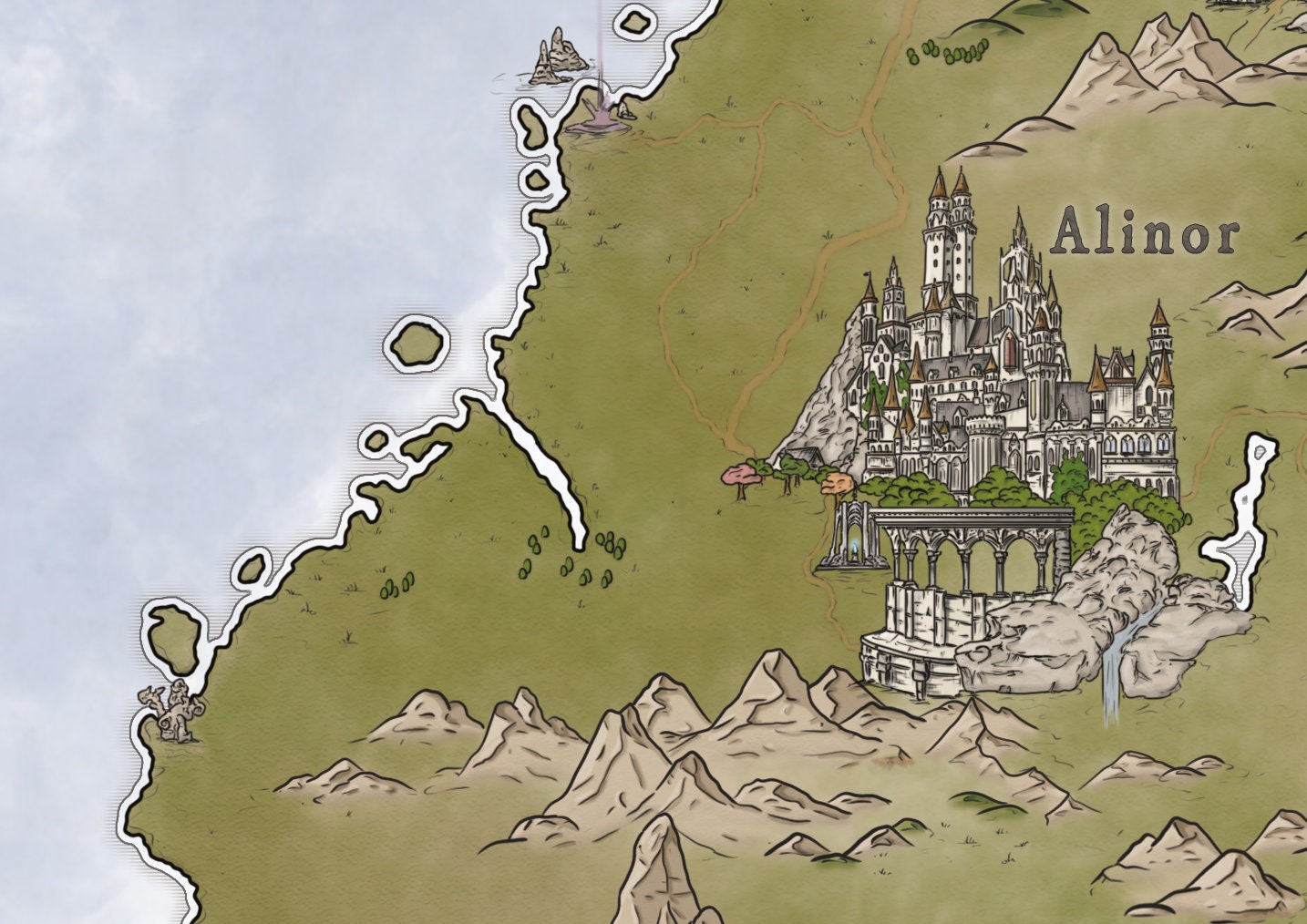 SUMMERSET ISLES Original Map From the Elder Scrolls Games. ESO - Etsy 