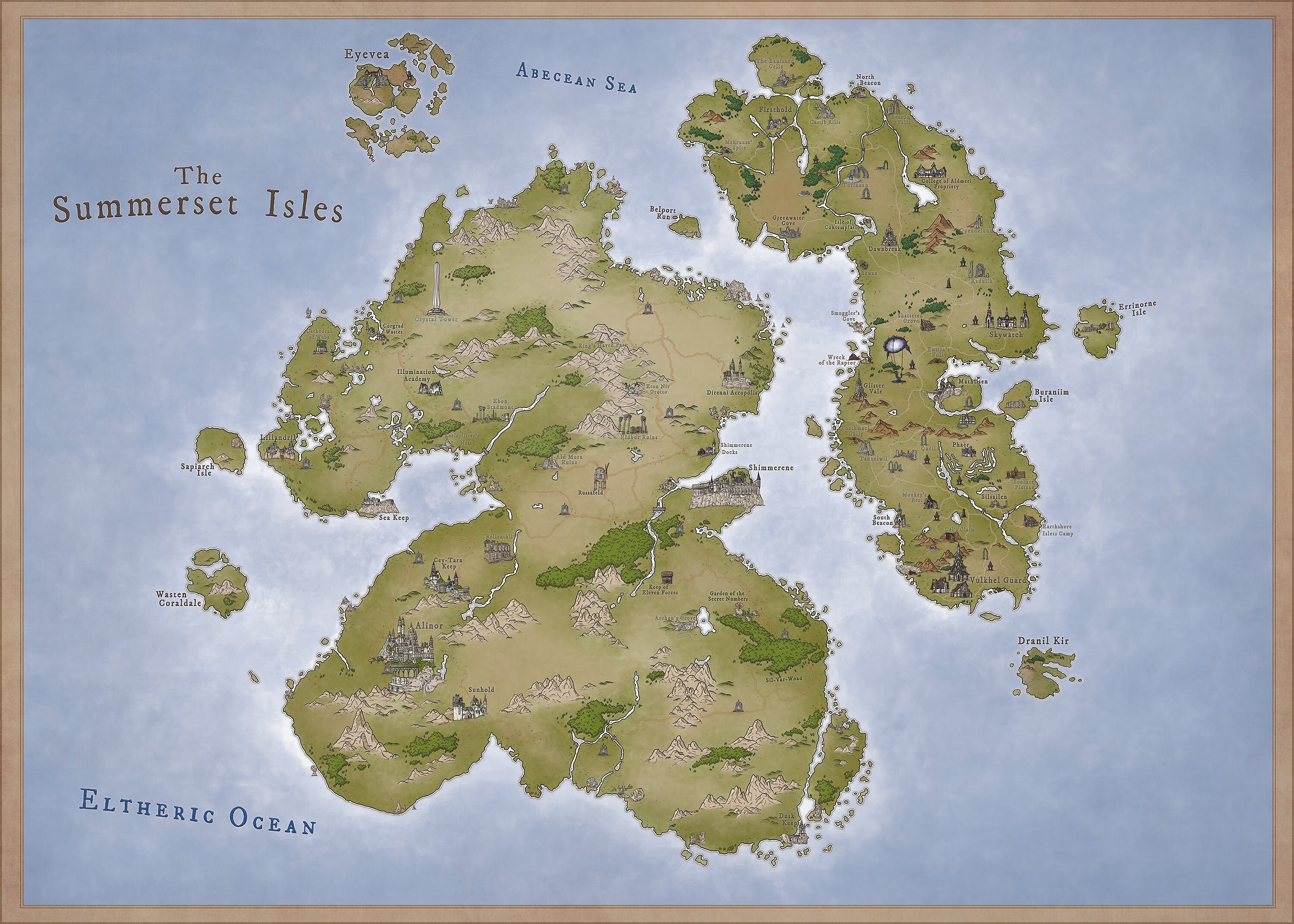 Summerset Map - The Elder Scrolls Online (ESO)