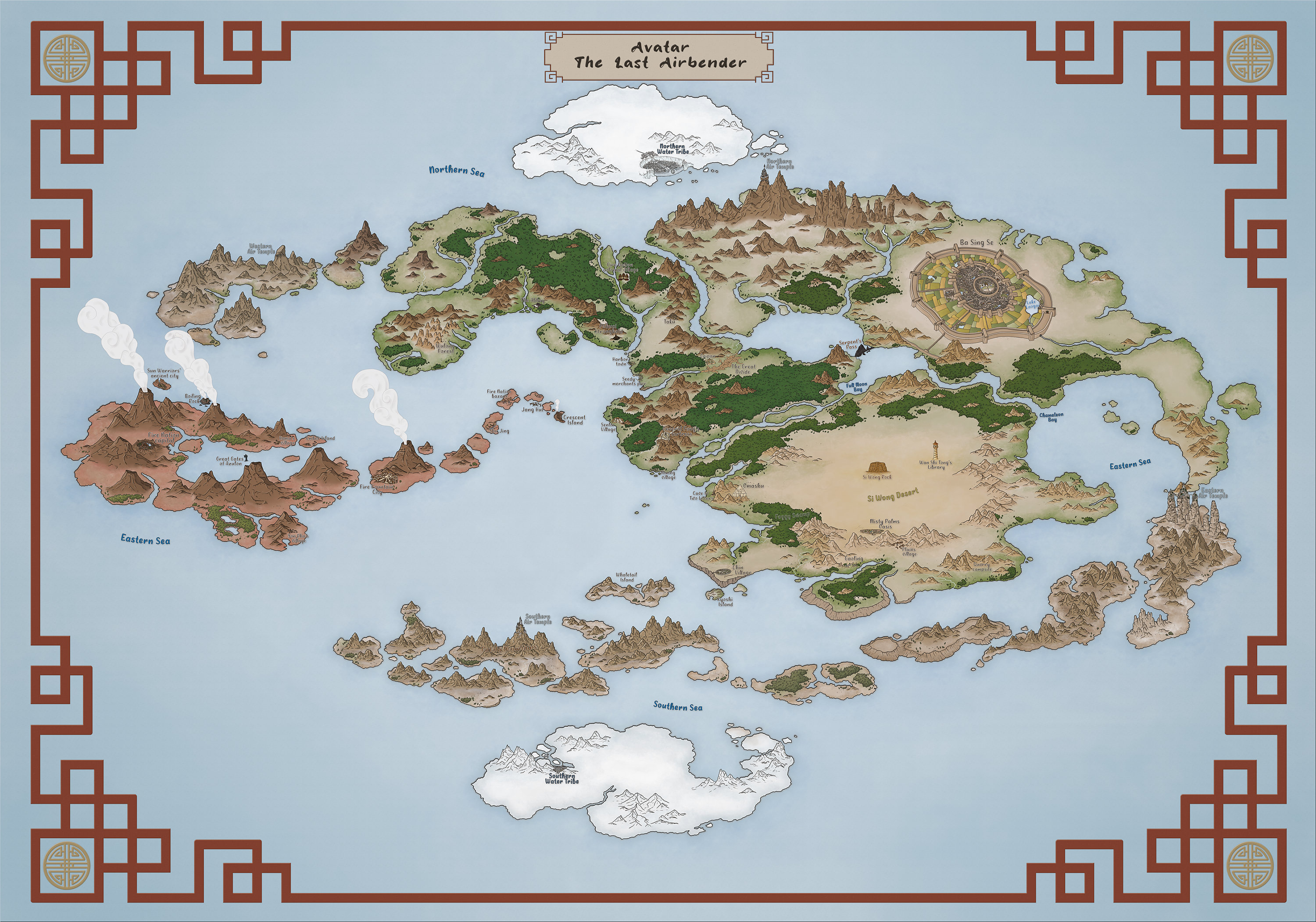 Avatar The Last Airbender Book 3 Travel Map Dnsoperf