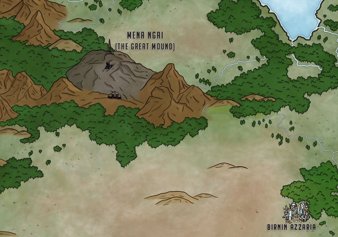 WAKANDA full color detailed map. Black Panther MARVEL Etsy