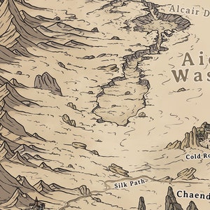 Wheel of Time Map Poster: Robert Jordan Fantasy World Art image 9
