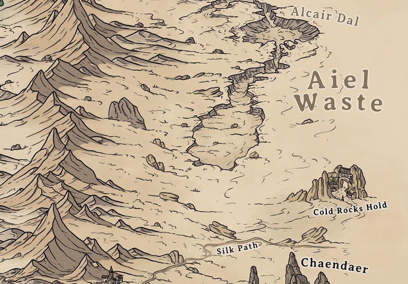 Wheel of Time Map Poster: Robert Jordan Fantasy World Art image 9
