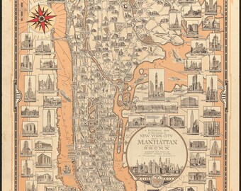 Landkarte von Manhattan