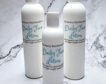 Daily Face Lotion, Light Weight Moisturizer, Everyday Face Lotion, Scent free face lotion