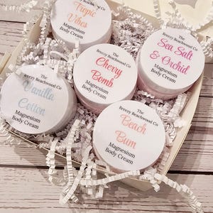 Magnesium Body Cream Sample Set, Small Gift Set, Magnesium Lotion, Magnesium Lotion Samples