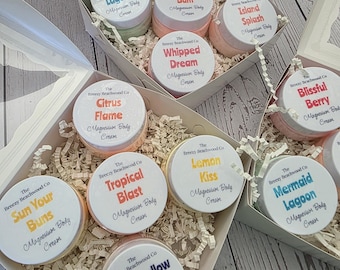 Magnesium Body Cream Sample Set: Assorted Scents, Small Gift