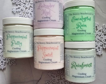 Cooling Magnesium Cream, Sore Muscle Cream, Foot Cream, Calming, Magnesium cream