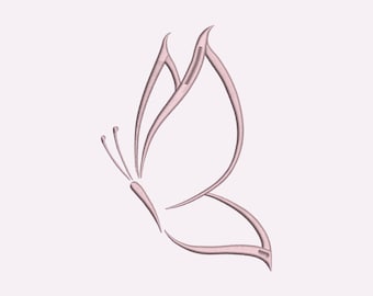 Butterfly Embroidery Design: Mini Machine Embroidery (Instant Download)