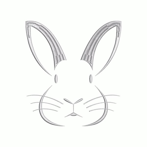 Rabbit Embroidery - Etsy