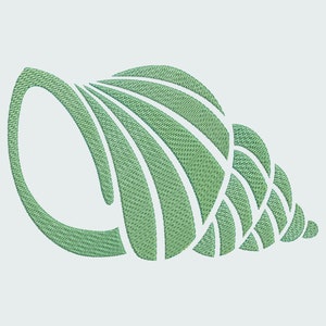 Shell Embroidery Design, 8 Sizes, Instant Download, Shell Embroidery Pattern