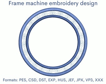 Frame borduurontwerp, 4 maten, direct downloaden
