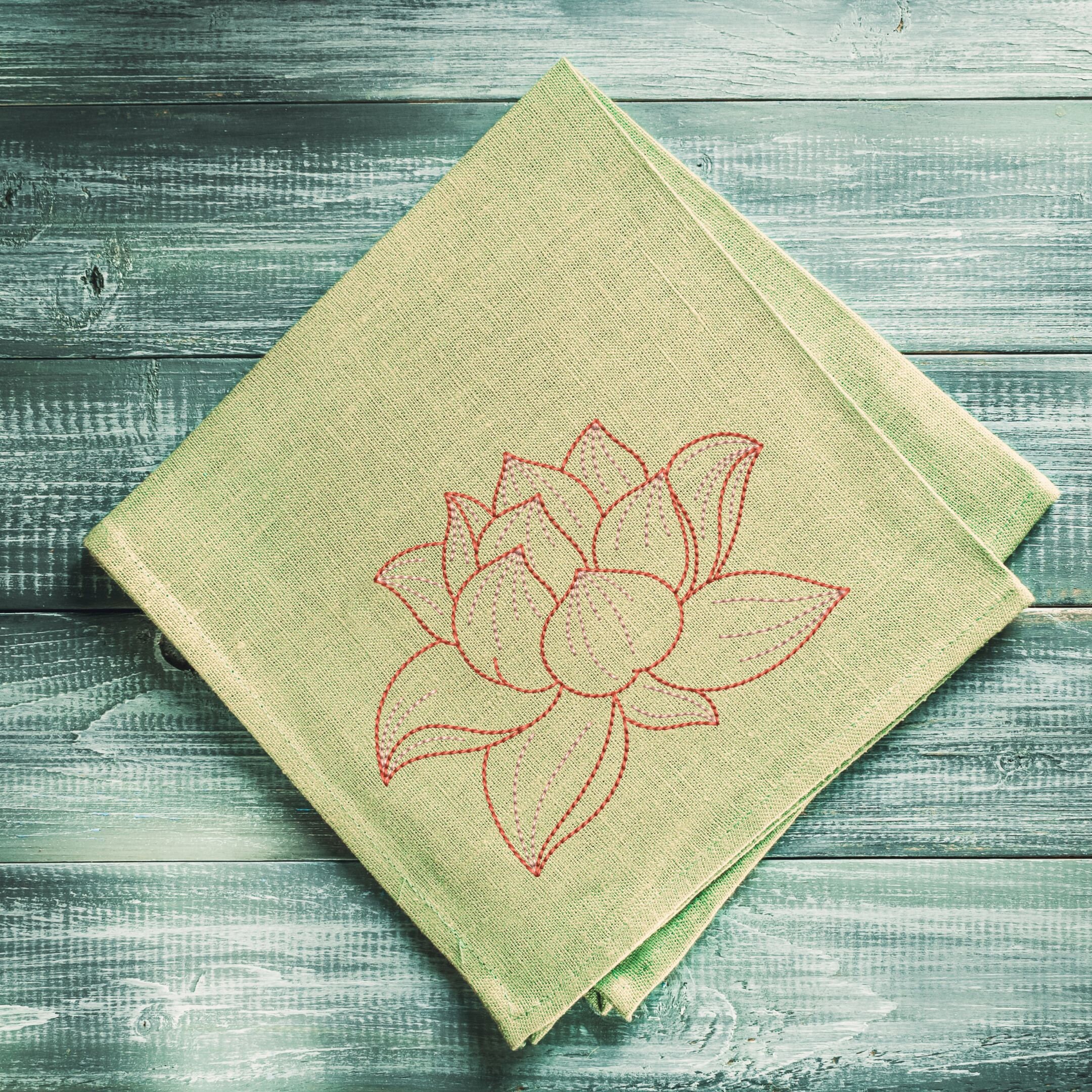 Lotus Flower Machine Embroidery Design: Floral Pattern (instant ...