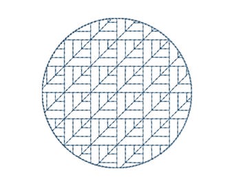 Geometric Triangle Embroidery Design-Modern Machine Embroidery Pattern-4 Sizes-Instant Download