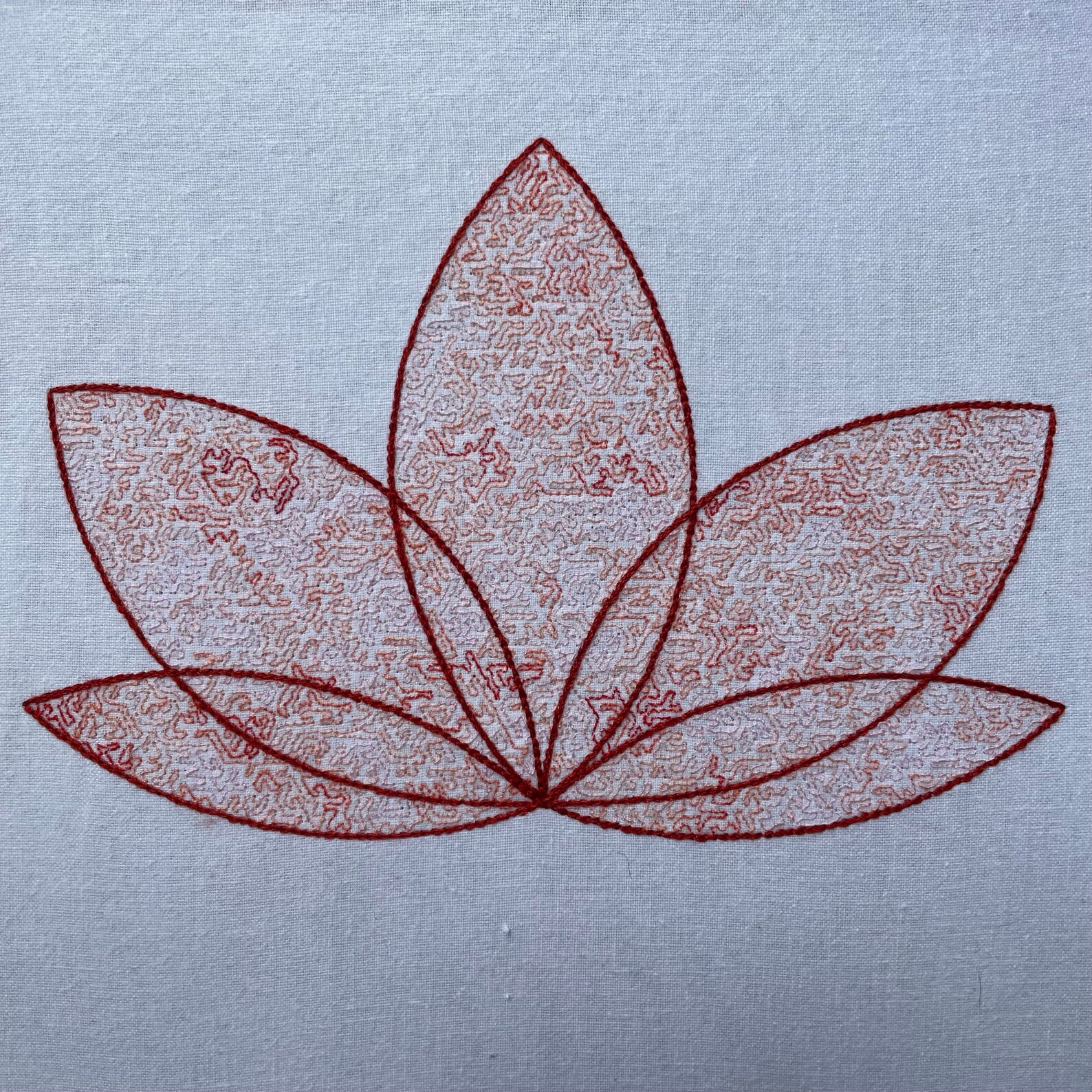 Lotus Flower Embroidery Design, 5 Sizes, Instant Download - Etsy
