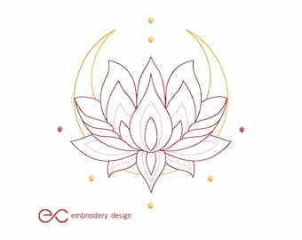 タグ付き LOTUS EMBROIDERY LINEN ONEPIECE Amazon.com: White Lotus Flower Buddhism Guanyin Patch Lotus