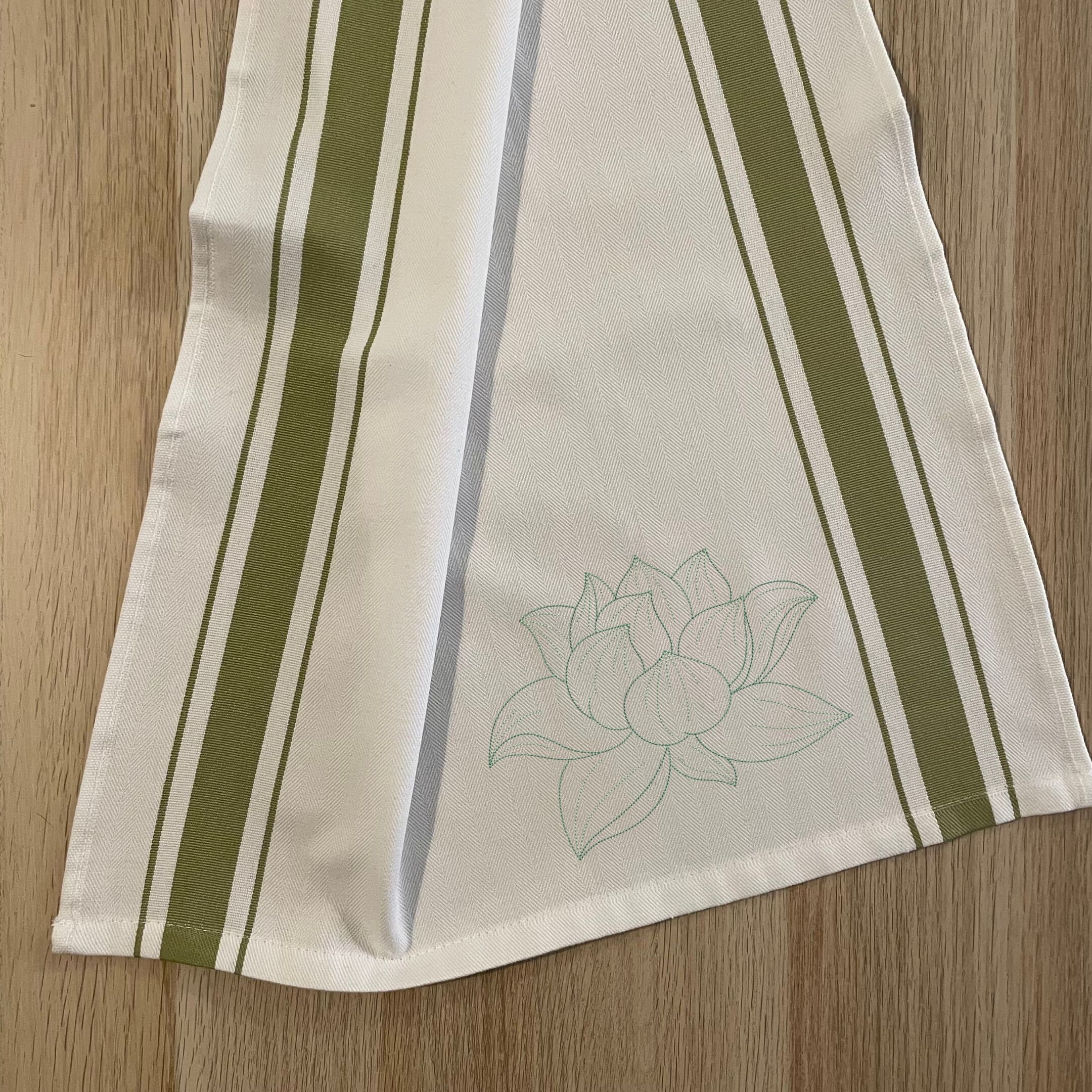 Lotus Flower Embroidery Design, 6 Sizes, Instant Download