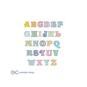 Monogram stoffen Machine borduurwerk lettertype alfabet-2 maten-BX-bestanden Instant Download ontwerp PES