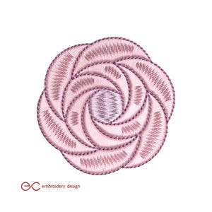 Rose Embroidery Design, 3 sizes, instant Download, machine embroidery design, flower digital embroidery