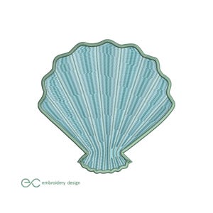 Muschel Stickerei, Stickdatei, Instant Download, Stickdatei, Stickdatei