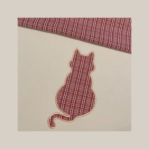 Motif de broderie appliqué chat - 3 tailles (téléchargement instantané)