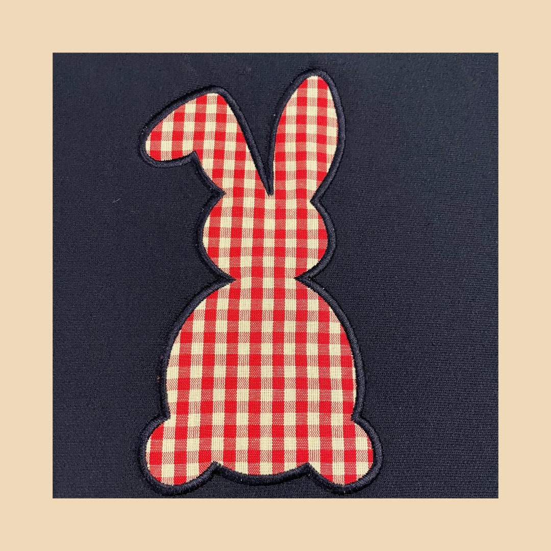 Rabbit Applique Embroidery Design, 3 Sizes, Instant Download - Etsy
