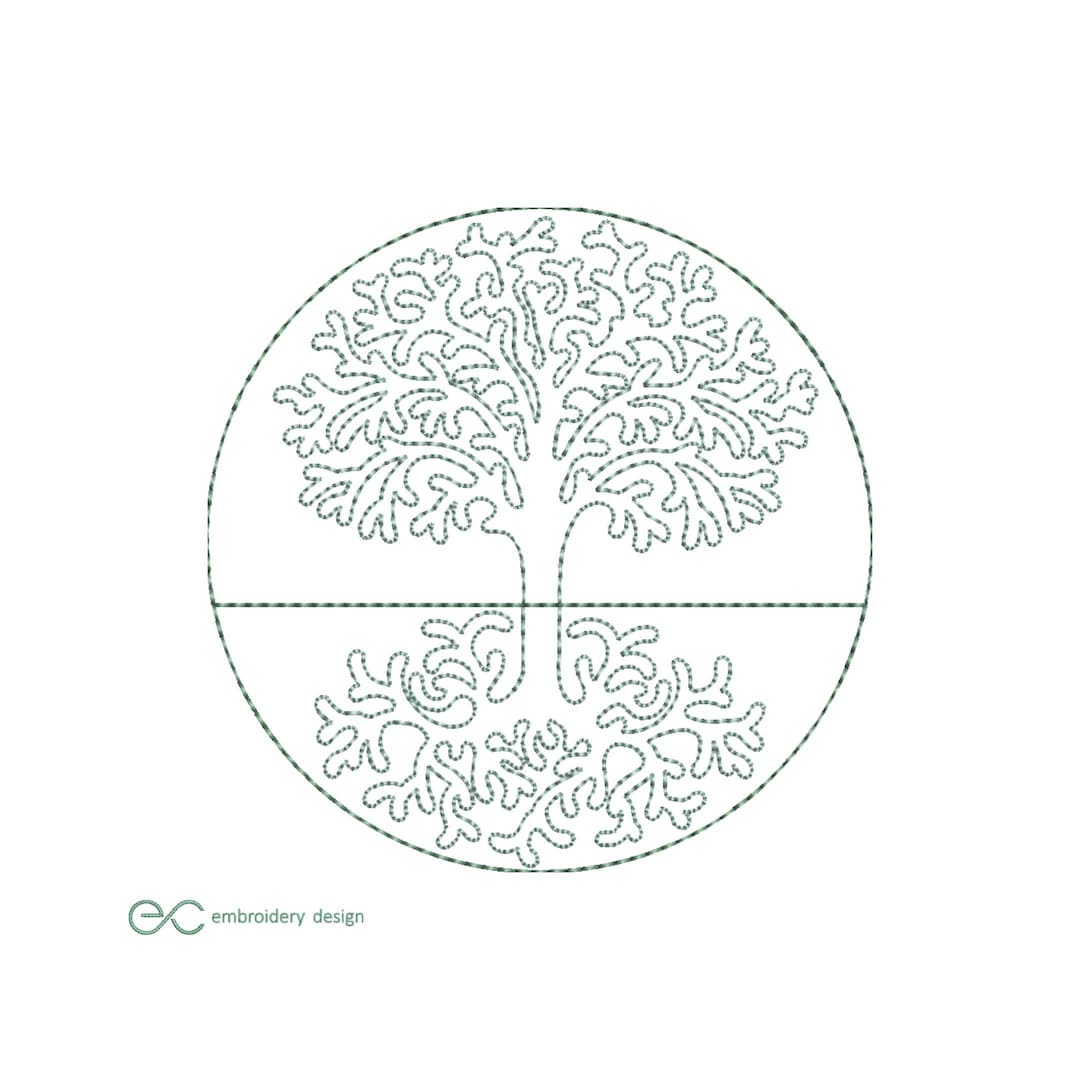 Tree of Life Embroidery Design: Machine Embroidery (instant Download ...