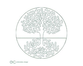 Tree of Life Embroidery Design: Machine Embroidery (Instant Download)