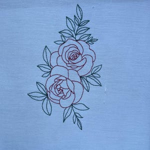 Roses Machine Embroidery Design, 8 Sizes, Instant Download - Etsy