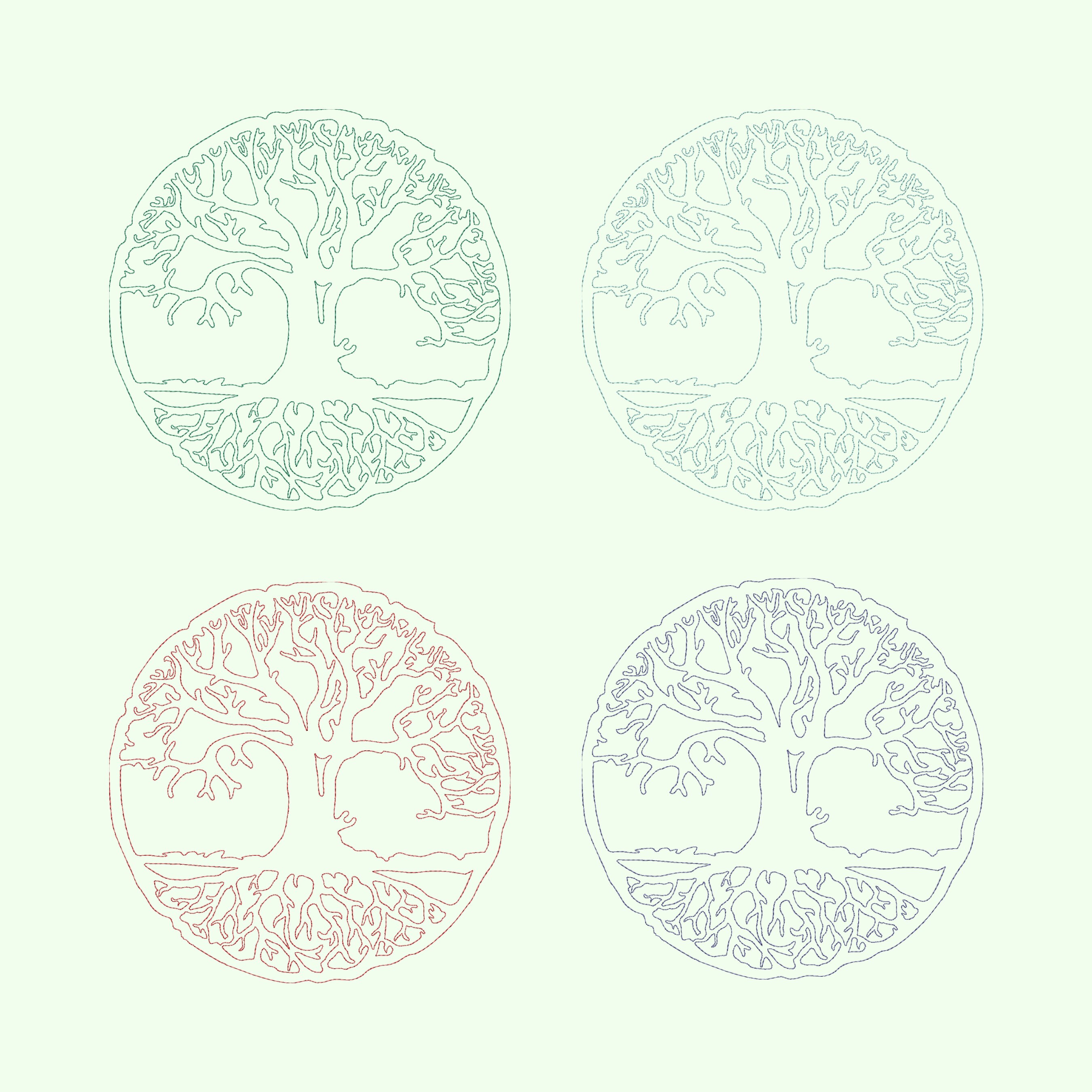 Tree of Life Embroidery Design 5 Sizes Instant Download - Etsy