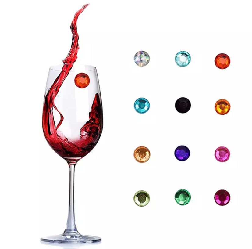 Colorful Wine Themed Wine Charms Wine Glass Markers Wine Lovers Hostes -  Jules Obsession